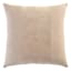 Crosby St. Taupe Cotton Slub & Velvet Throw Pillow, 18"