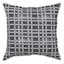 Crosby St. Black Grid Square Outdoor Throw Pillow, 16"