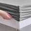 4-Piece Mockingbird Grey Super Soft Microfiber Sheet Set, Queen
