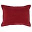 Providence Burgundy Cotton Velvet Throw Pillow, 14x20