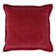 Providence Burgundy Cotton Velvet Euro Throw Pillow, 24"