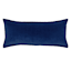 Providence Navy Blue Cotton Velvet Throw Pillow, 14x36