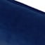 Providence Navy Blue Cotton Velvet Throw Pillow, 14x36