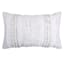 Found & Fable White Tufted Stripe Throw Pillow with Sequins, 14x20