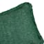 Found & Fable Solid Green Woven Throw Pillow with Fringe, 14x36