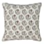 Honeybloom Flower Embroidered Throw Pillow, 18"
