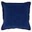 Providence Navy Blue Cotton Velvet Throw Pillow, 18"