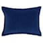 Providence Navy Blue Cotton Velvet Throw Pillow, 14x20