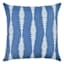 Providence Navy Blue Fern Stripe Print Throw Pillow, 18"