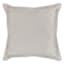 Providence Cream Cotton Velvet Throw Pillow, 18"