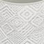 Winslow Light Grey Diamond Round Trash Bin, 10l