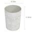 Winslow Light Grey Diamond Round Trash Bin, 10l