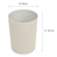Winslow Chevron Light Grey Round Trash Bin, 10l