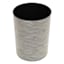 Winslow Black & Grey Stitched Round Trash Bin, 10l