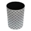 Winslow Black Quatrefoil Round Trash Bin, 10l