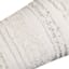 Found & Fable White Tufted Stripe Throw Pillow with Sequins, 14x36