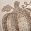 Beaded Pumpkin on Woven Ground Throw Pillow, 18"