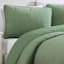 2-Piece Green Tacked Corduroy Comforter Set, Twin/Twin XL