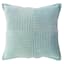 Blue Corduroy Checkered Throw Pillow, 18"