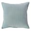 Blue Corduroy Checkered Throw Pillow, 18"
