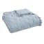Honeybloom 5-Piece Light Blue Garment Washed Ruffle Comforter Set, Full/Queen