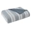 Honeybloom 3-Piece Blue Striped Quilt Set, King