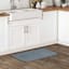Blue Woven Chenille Washable Kitchen Mat, 20x34