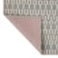 Grey & White Knitted Grid Gel Back Washable Accent Rug, 30x46