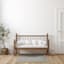 Grey & White Knitted Grid Gel Back Washable Accent Rug, 30x46