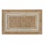 Natural & Ivory Braided Border Jute Accent Rug, 21x34
