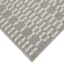 Grey & White Knitted Grid Gel Back Washable Accent Rug, 21x34