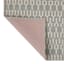 Grey & White Knitted Grid Gel Back Washable Accent Rug, 21x34