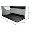 Black Metal Mesh Magnetic Organizer, Large