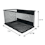 Black Metal Mesh Magnetic Organizer, Medium