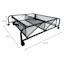 Under Bed Rolling Shoe Rack, Black