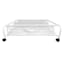 Under Bed Rolling Shoe Rack, White