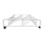 Under Bed Rolling Shoe Rack, White