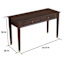Lorraine Desk, Walnut Finish
