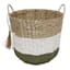Sage Round Paper Storage Basket, Medium