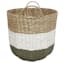 Sage Round Paper Storage Basket, Medium