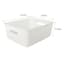 Doric White Storage Basket, Medium
