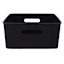 Doric Black Storage Basket, Medium