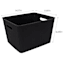 Doric Black Storage Basket, Large