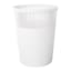 White Textured Striped Trash Bin, 11.5l