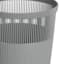 Grey Textured Striped Trash Bin, 11.5l