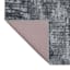 Grey Abstract Washable Microfiber Tufted Accent Rug, 20x32