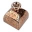 Brown Mercury Glass Bud Vase, 4"