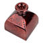 Red Mercury Glass Bud Vase, 4"