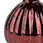 Red Mercury Glass Bud Vase, 4"