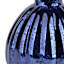 Blue Mercury Glass Bud Vase, 4"